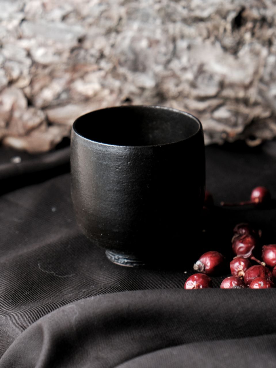Black Glaze Cup, 110 ml