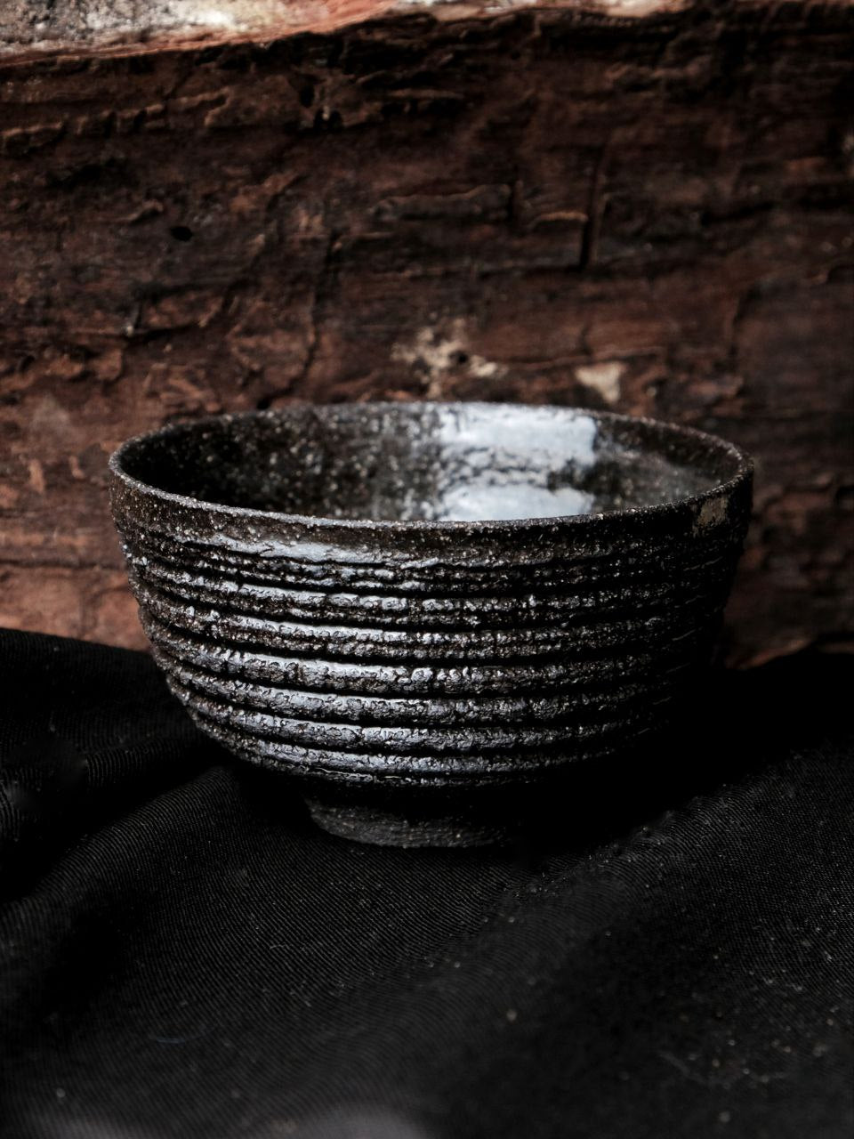Black Сhamotte Сlay Cup, 80 ml
