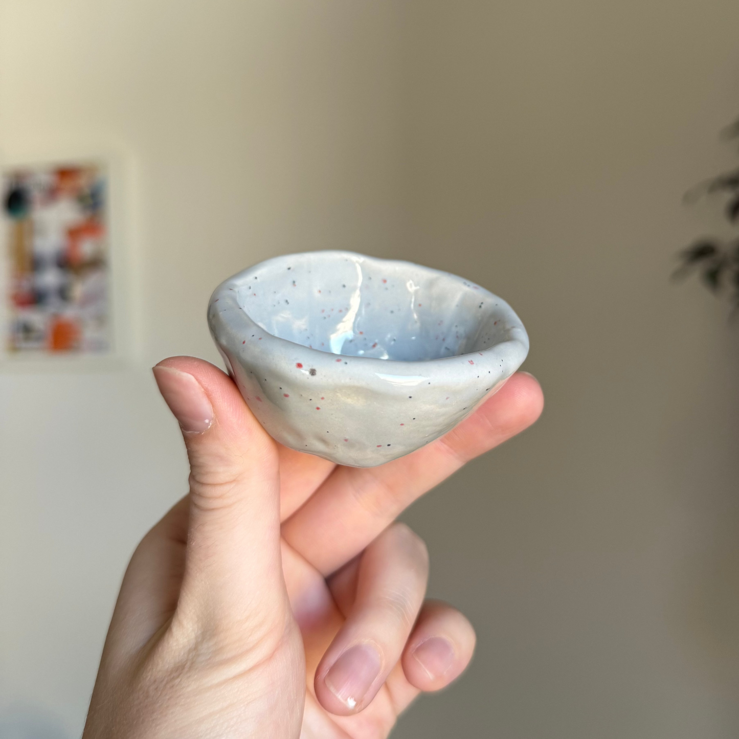 Handcrafted Clay Teacup "Mist"