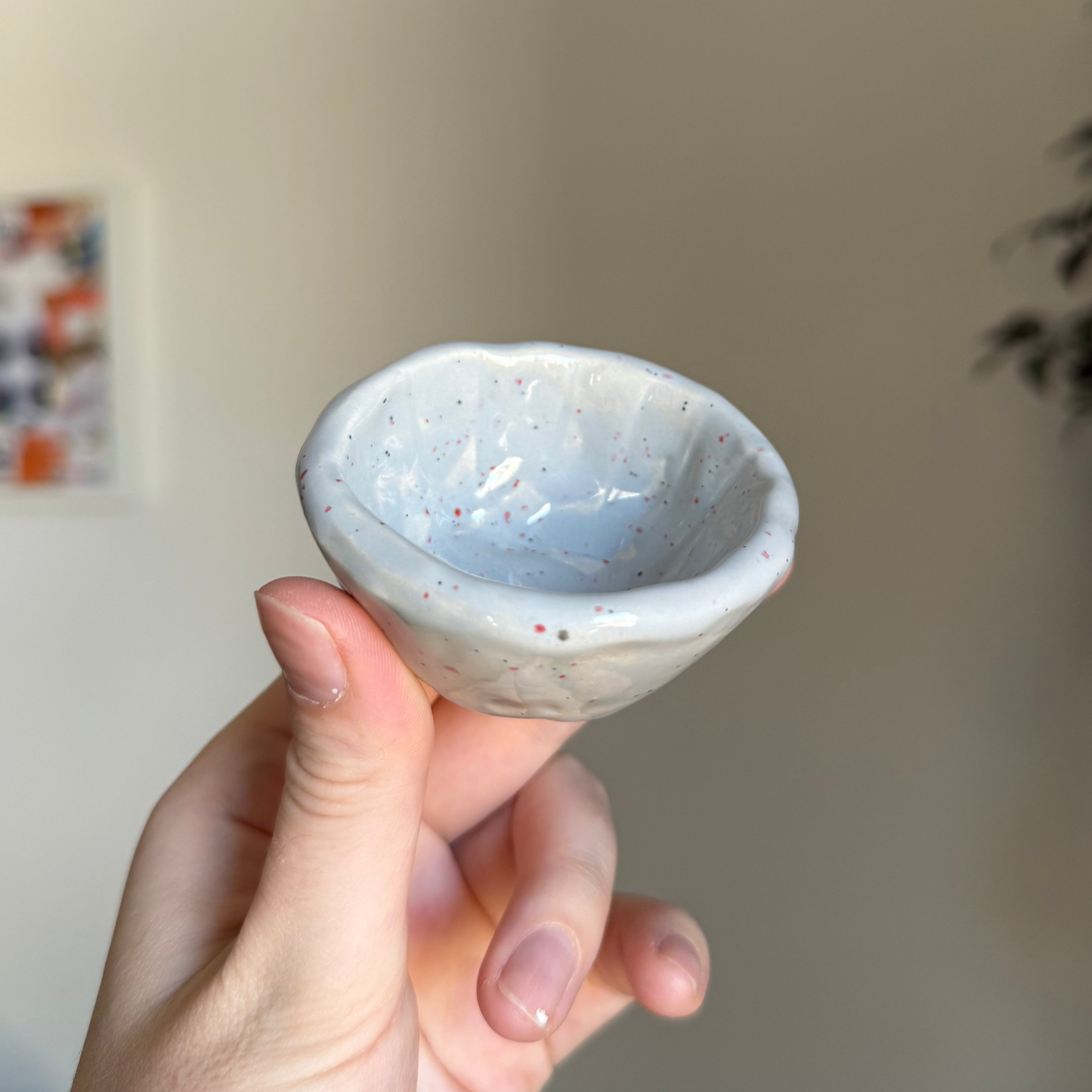 Handcrafted Clay Teacup "Mist"