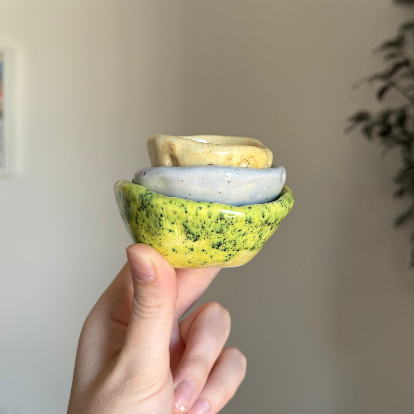 Handcrafted Clay Teacup "Mist"