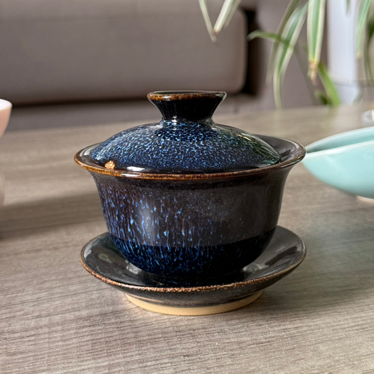 Deep Blue Glazed Gaiwan, ~100 ml