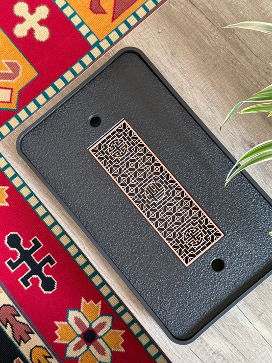 Stone Tea Tray with Drain System, 43х26 cm
