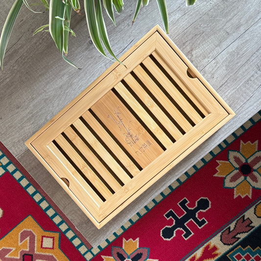 Bamboo Tea Tray: Compact / Medium / Large