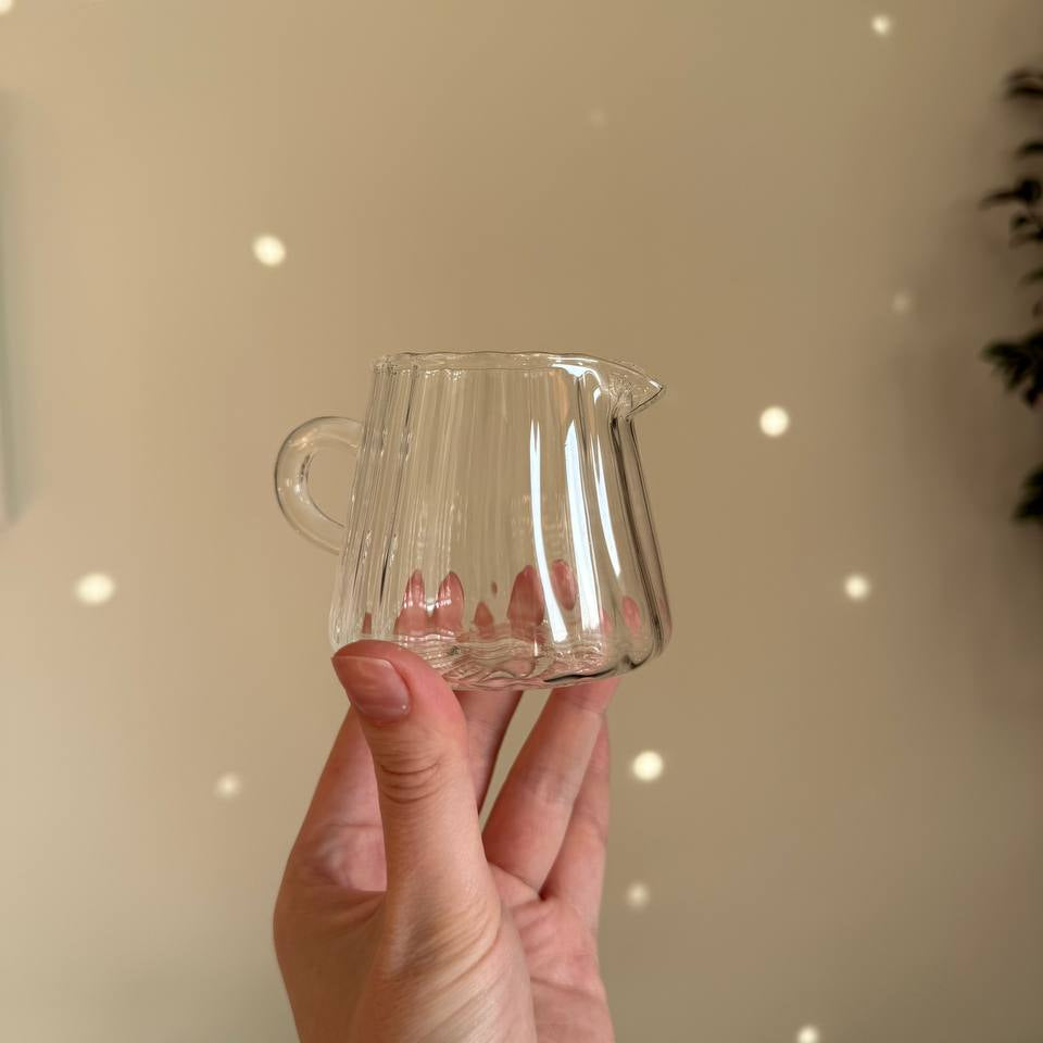 Glass Fairness Cup (Chahai) ribbed small, ~150 ml
