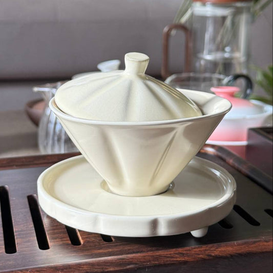 Cone-Shaped Ceramic Gaiwan, 130 ml